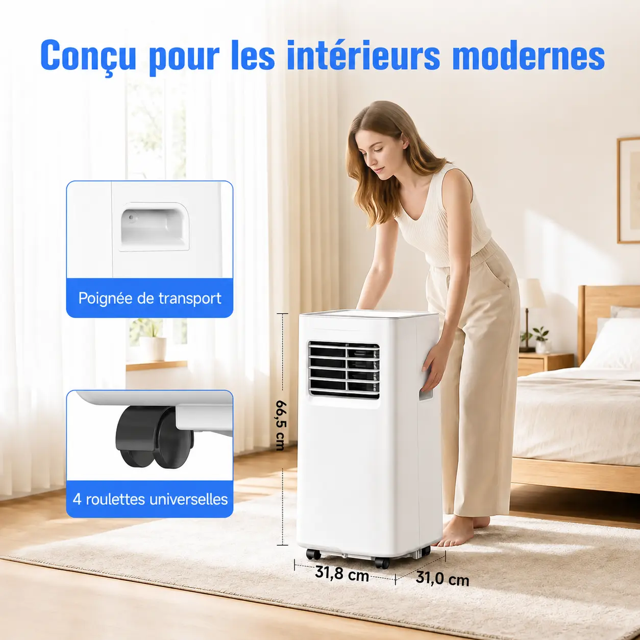Dual-turbo airflow portable air conditioner — image 6