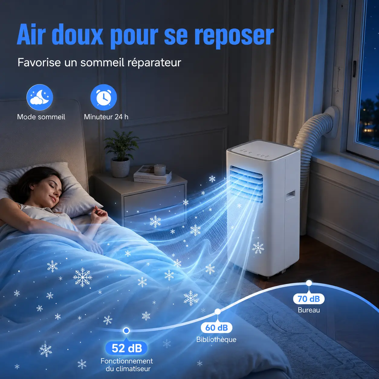Quiet portable air conditioner below 52 dB — image 8